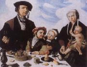 Maerten Jacobsz van Heemskerck Family portrait oil painting artist